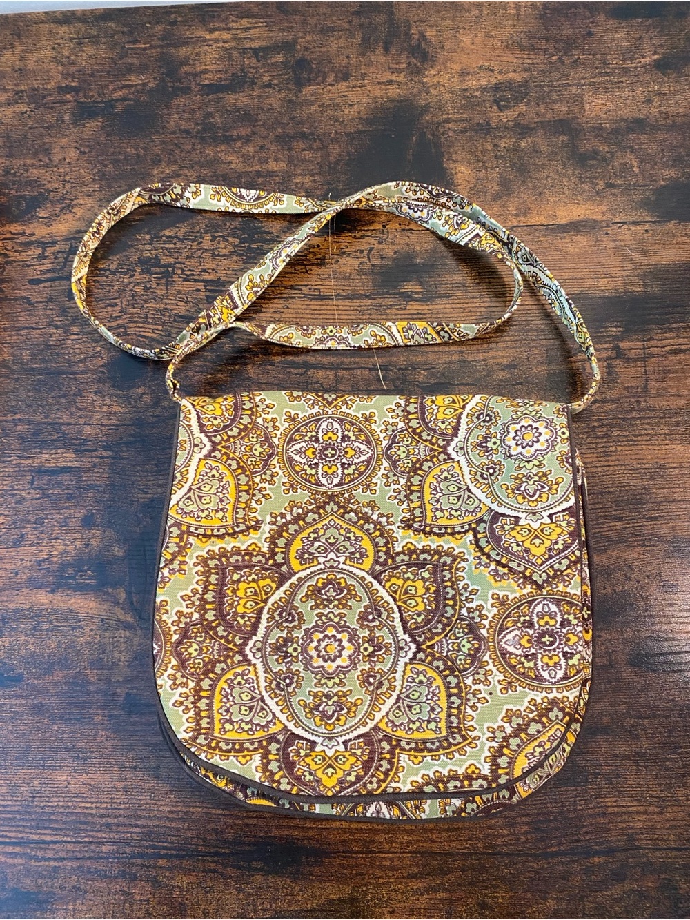 NWT April Cornell Yellow Paisley Crossbody Bag - Women's Shoulder Bag